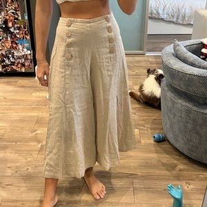 Linen Wide Pants - Brazilian Brand Onda Urbana - Small